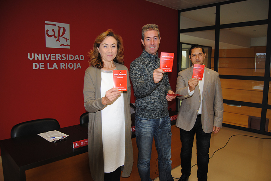 Salud y la Universidad de La Rioja promueven la donación de sangre entre los universitarios con la campaña ‘Dona 15 minutos y salva 3 vidas’